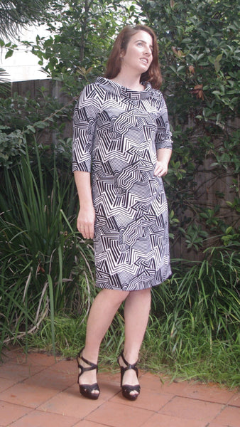 Ainsley checked shift dress