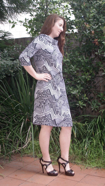 Ainsley checked shift dress