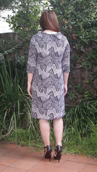 Ainsley checked shift dress