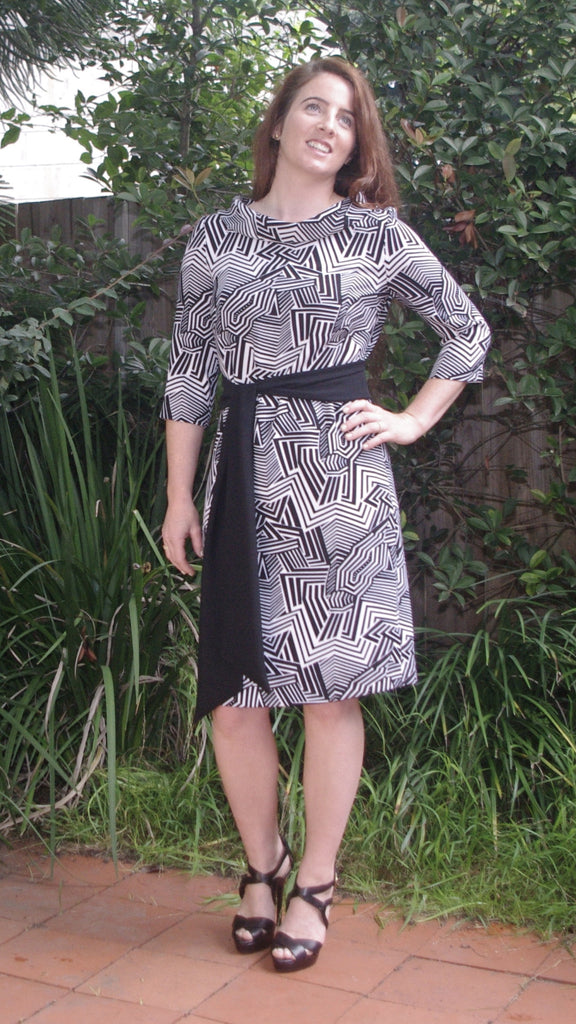 Ainsley checked shift dress