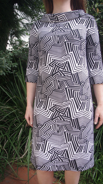 Ainsley checked shift dress