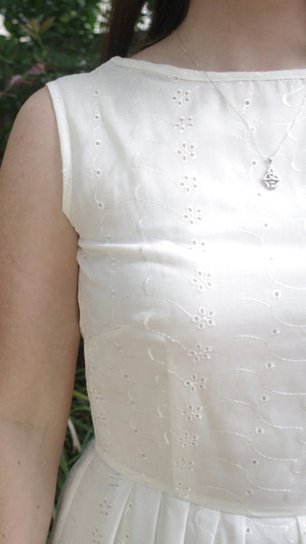 Abril broderie anglaise dress