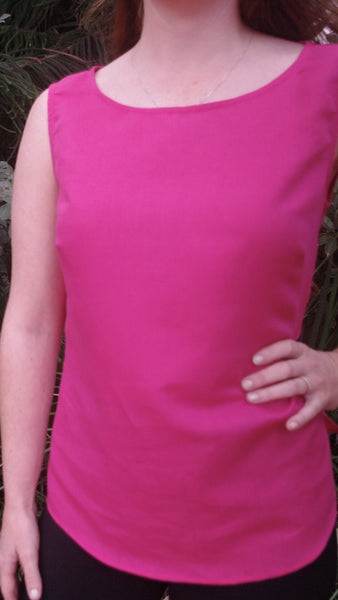 Akira pink linen top