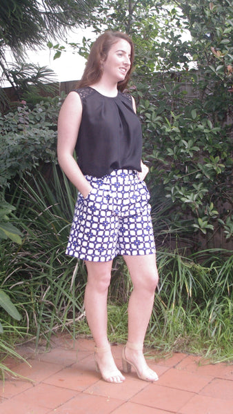 Acacia mod-print shorts